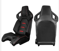 Siège baquet sport universel en cuir PVC JBR 1085, accessoires de voiture SIM, sièges de course réglables pour simulateur de véhicule
