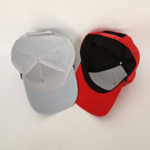 หมวกเบสบอลสำหรับทุกเพศหมวกแก็ปหมวกแก็ปหมวกแก็ปหนังตัดเลเซอร์กลางแจ้ง5แผงโลโก้ผ้า Gorras เชือกโพลีเอสเตอร์ - Product Image 6