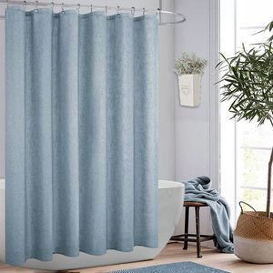 Cortina <span class=keywords><strong>de</strong></span> Ducha Jacquard Azul Skymoving para <span class=keywords><strong>Baño</strong></span>, Cortina <span class=keywords><strong>de</strong></span> <span class=keywords><strong>Baño</strong></span> con Forro <span class=keywords><strong>de</strong></span> Tela Impermeable y Lavable, <span class=keywords><strong>Bonitas</strong></span> <span class=keywords><strong>Cortinas</strong></span> <span class=keywords><strong>de</strong></span> Ducha - Product Image 6