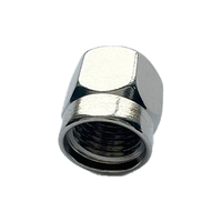 Capuchon anti-poussière SMA 905 en cuivre nickelé avec filetage interne, capuchon de protection mâle SMA