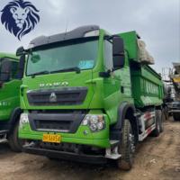 Camion benne Sinotruk Howo TX 6X4 400HP d'occasion, année 2020, moteur Euro 5 WP10H, peinture d'origine, pour la construction et l'exploitation minière