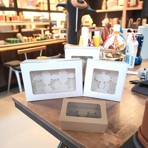 Cajas de embalaje de papel <span class=keywords><strong>para</strong></span> <span class=keywords><strong>cupcakes</strong></span> de lujo personalizadas de fábrica, contenedor, <span class=keywords><strong>caja</strong></span> de embalaje de papel <span class=keywords><strong>para</strong></span> panadería con inserto - Product Image 5