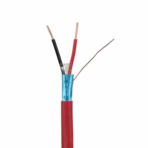 Câble d'alarme incendie blindé rouge 18/2, bobine de 305 mètres, pour systèmes de détection d'incendie, de signalisation et de communication d'urgence - Product Image 1