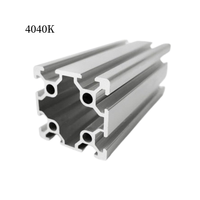 4040 tuyau carré en aluminium anodisé blanc argenté CNC profilés d'extrusion d'aluminium industriel T5 trempe fabricant coupe d'approvisionnement