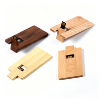 Kartu Memori Flash Kayu Nand Flash Memory Chip 1TB USB Flash Drive Kayu Persegi Panjang Logo Laser Kustom Hadiah Bisnis Pernikahan