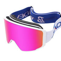 Masque de ski ajustable et tendance, protection UV400, verres anti-buée, sangle de nez confortable, ajustement flexible, confort personnalisé