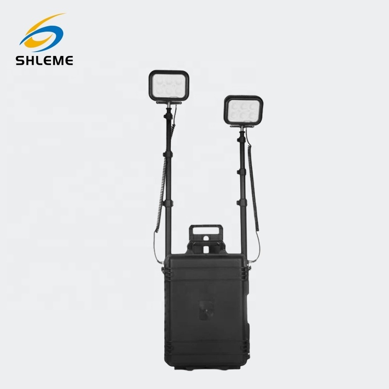 OEM Factory 2*40W Portable Road Remote Area Lighting IP54 Rechargeable LED Work Light with 3-Year Warranty
