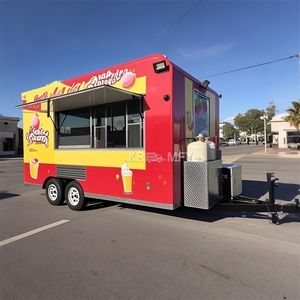 Remolque de Comida Rápida Totalmente Equipado para Café y Pizza, Camioneta Móvil para Hot Dogs, Camión de Comida con Exhibición de Pasteles - Product Image 6