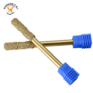 Chiến Binh của CNC kim cương Router bit braze Flat End đá bit vuông chân không tùy chỉnh ODM OEM hỗ trợ cho đá cẩm thạch khắc bit - Product Image 4