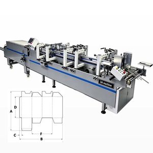 3A-650G Full Automatic Electric Cold Glue <b>Lock</b> Bottom Folder Glue Machine <b>Small</b> Size Wood Cartons Economical - Product Image 1