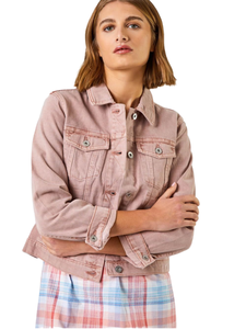 Casual <b>Washed</b> Slim Fit OEM Custom Design Wholesale Womens Denim <b>Set</b> for Streetwear New Arrival Women's Denim Jacket - Product Image 1