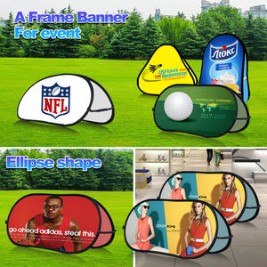 Supporto con bandiera <span class=keywords><strong>Pop</strong></span> superiore curva personalizzata per supporto con bandiera ovale orizzontale arrotolabile del settore assicurativo con <span class=keywords><strong>Banner</strong></span> <span class=keywords><strong>Pop</strong></span>-<span class=keywords><strong>up</strong></span> - Product Image 3