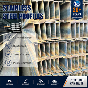 1.4436 1.4429 420 Precision IPE 160 DIN 1025-2 No.4 Finish Stainless Steel H Beam for Handrail System - Product Image 1