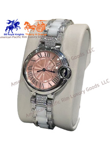 Reloj de Pulsera de Cuarzo Ronda de Lujo Informal para Mujer, Estilo Ejecutivo, Correa de Cuero Italiano y Acero Inoxidable, Resistente al Agua 10 Bar - Product Image 5