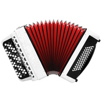 Sanbianyin Chromatic 62-key Accordion for Adults Children Button-type Bayan Professional 60 Bass Keyboard Instrument Portable