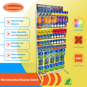 Cửa hàng bán lẻ miễn phí đứng Dây Rau hạt giống gói hiển thị giá Mười lớp kim loại móc treo hạt giống hiển thị đứng - Product Image 6