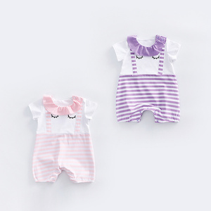 Achat en gros de vêtements pour bébé en coton Pima, combinaison à pompons pour fille, provenant de Chine - Product Image 2