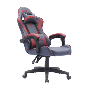 最新 連動式アームレスト ブルー/レッド ゲーム レーシング エルゴノミクス ゲーミング コンピューターチェア ゲーマー向けチェア - Product Image 4