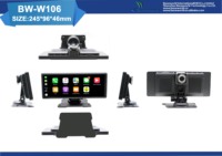 Buena calidad, 10,26 pulgadas, portátil, carplay, Android Auto, reproductor multimedia con cámara frontal y trasera y electrónica para vehículos