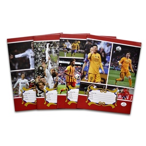 Bloc pour étudiants, fournitures en vrac pour ballon <span class=keywords><strong>de</strong></span> Football, couverture des étoiles, bloc-notes d'exercice en ligne française, 25 pièces - Product Image 1