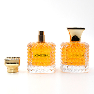 Eco-friendly Recyclable Crimp Irregular square Perfume Spray <b>Bottle</b> 30ml 50ml 100ml Perfume <b>Bottle</b> with GoldenCap - Product Image 2