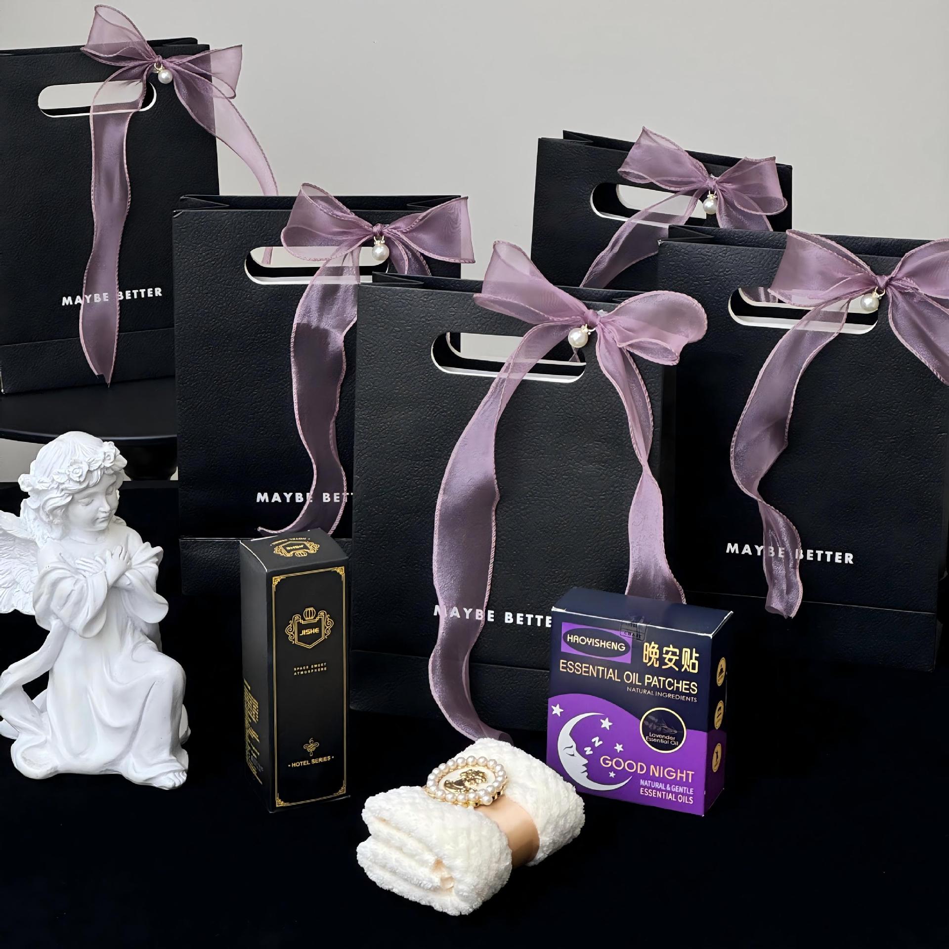 Stile 2 - Aromaterapia senza fiamma - Asciugamano barocco - Adesivo "Buonanotte"