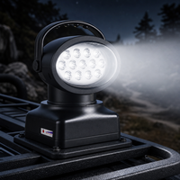 Nouveau projecteur LED rechargeable blanc froid de 7 pouces 50W avec télécommande sans fil 12V IP66 étanche, stroboscope, lumière constante, aimant puissant