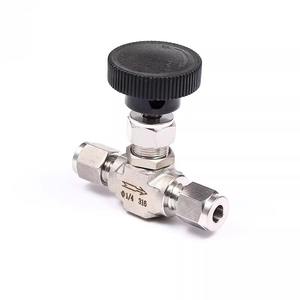 SS304 SS316 3000psi 6000psi 8 10 мм высокое давление и Температура регулятор расхода газа двойной наконечник кованый игольчатый клапан - Product Image 4