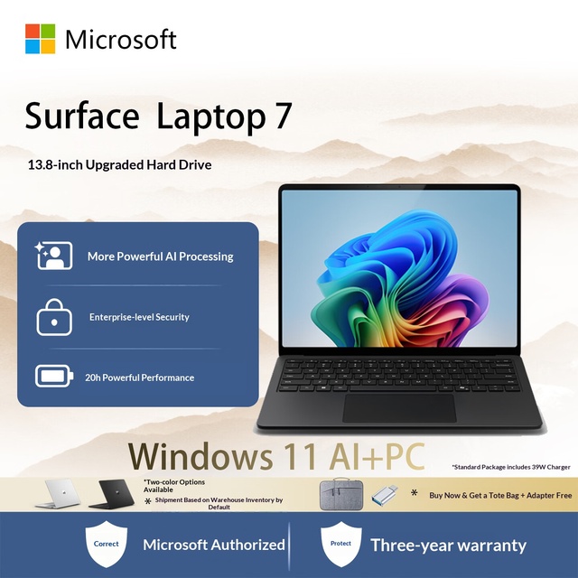 Brand-new Intel 13.8-inch Touchscreen Ultra-slim Business Laptop Microsofts Surface Laptop 7 Windows 11PRO 32GB 1TB SSD 120Hz