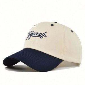 Casquette de baseball hip-hop non structurée en coton bicolore à 6 panneaux, broderie 3D de haute qualité, personnalisable par le fabricant, avec logo d'équipe - Product Image 5