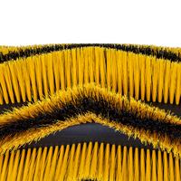 Brosse à galets en polypropylène de remplacement pour balayeuse routière et machine de nettoyage de rue