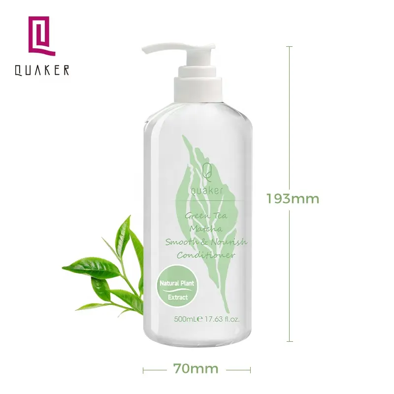 Q Quaker Private Label Moist Green Tea Hair Conditioner Detagling Matcha Hair Conditioner For Fizziness Hair Treatment