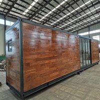 Conteneur de luxe de 40 pieds, logement préfabriqué à faible coût, kits de maisons modulaires préfabriquées, prix bas, maisons en bois de Lowes