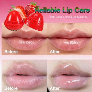 Bálsamo Labial en Forma de Fresa, Etiqueta Privada OEM ODM, Hidratante, Nutritivo, Repara los Labios Agrietados, Suaviza y Aporta Volumen - Product Image 4