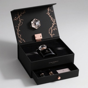 Factory Wholesale Customizable Exquisite Paper <b>Boxes</b> for Perfume Cosmetics Excellent Gift Idea Embossing Sponge Lining Eye Cream - Product Image 2