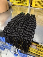 Lots de Cheveux Humains Bruts Non Traités 15A – Vendeur en Gros de Cheveux Indiens Vierges à Cuticules Alignées – Cheveux Indiens Bruts Ondulés Profonds