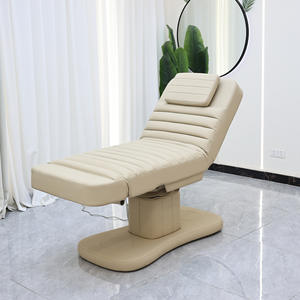 Cama de belleza eléctrica plegable con mesa de masaje ajustable para terapia facial en salón de spa y microescultura, tres motores - Product Image 5