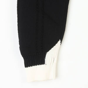 Nuovi 2025 autunno vendita calda cardigan neri maglieria di alta qualità da donna bianco Peter Pan colletto a manica lunga maglioni <span class=keywords><strong>Basic</strong></span> Casual - Product Image 6