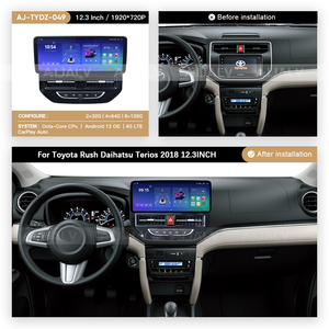 Marco <span class=keywords><strong>para</strong></span> Radio de Coche de 12.3 Pulgadas <span class=keywords><strong>para</strong></span> Toyota Rush 2018, Marco <span class=keywords><strong>para</strong></span> Radio Android, Marco <span class=keywords><strong>para</strong></span> Estéreo de Coche, Marco <span class=keywords><strong>para</strong></span> Sistema de Audio de Coche - Product Image 2