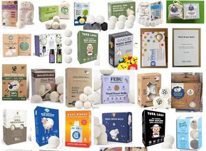 Pratico 6 pezzi di <span class=keywords><strong>lana</strong></span> naturale Dryer palle riutilizzabili <span class=keywords><strong>ammorbidente</strong></span> <span class=keywords><strong>per</strong></span> ridurre le rughe risparmiare tempo di asciugatura migliore biancheria alternativa - Product Image 4