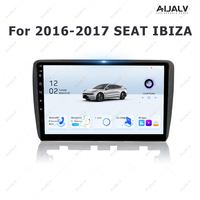 Aijia diskon besar 9 inci Radio mobil Stereo bingkai untuk kursi IBIZA 2016-2017 2DIN kepala Unit dasbor modifikasi BT Carplay layar