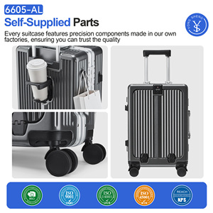 Sokok Heavy Duty zipperless Vali du lịch với TSA khóa vỏ cứng Túi xe đẩy với ngăn máy tính xách tay cho các chuyến đi kinh doanh - Product Image 6