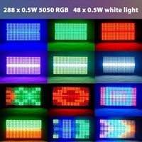 Barre de lumière LED 100W pour scène, lumière stroboscopique avec télécommande, lumières DJ colorées pour discothèque intérieure, lumières murales pour anniversaires