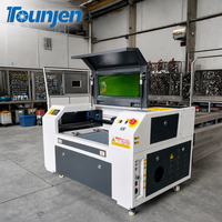 Nouvelle machine de découpe et de gravure laser CO2 haute précision Tounjen, refroidissement par eau, CNC, USB/Wi-Fi, découpe de