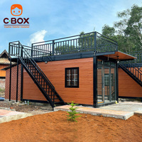 Cbox Maison Conteneur Modulaire Préfabriquée Démontable pour Hébergement Extérieur, Hôtels, Lodges, Complexes Hôteliers, Séjours de Vacances et Chambres d'Hôtes