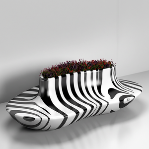 Banc et chaise longue décoratifs créatifs en fibre de verre pour parcs, places publiques et centres commerciaux - Product Image 1