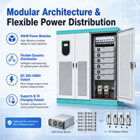 Armoire d'alimentation pour station de charge CC 240kW 360kW 960kW, solution de charge rapide modulaire pour véhicules électriques 200-1000V pour flottes et stations publiques