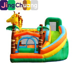 Château gonflable pour la maison, petit trampoline pour enfants, toboggan intérieur, mur d'escalade extérieur, château de jeu, matériau PVC - Product Image 4