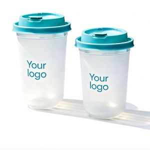 Gobelet à bulles en PP en forme de U de calibre 90 avec couvercle 12oz/16oz/24oz, gobelet en plastique jetable épais et rigide pour thé à bulles chaud ou froid, thé au lait - Product Image 3