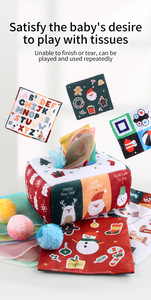 Educazione precoce libro di stoffa giocattolo per bambini di simulazione di auto animale foresta anello di cognizione di carta quadrata scatola di traffico infantile - Product Image 5